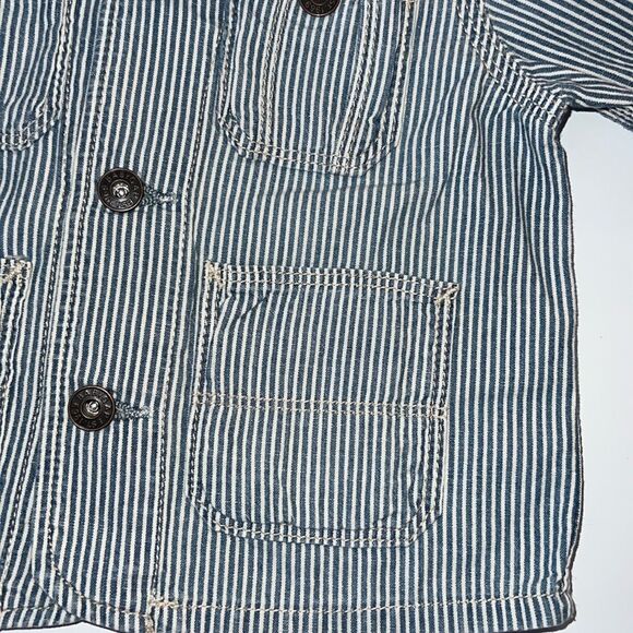 🛍 CUTE Little GAP DENIM BUTTON UP TOP  SIZE 6-12 MONTHS 🛍 - Picture 4 of 7